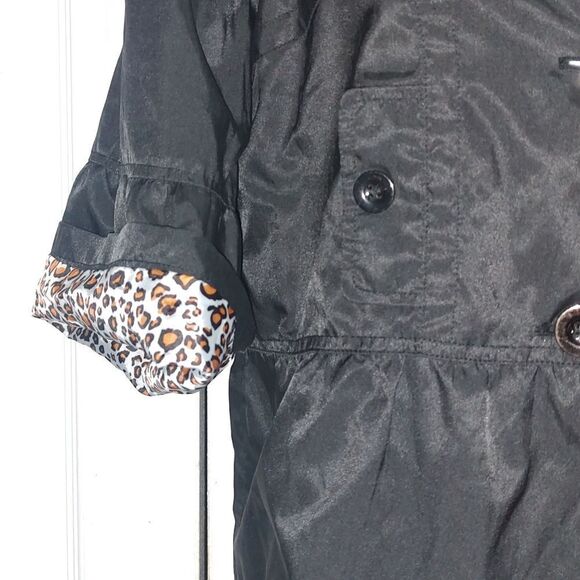 Katie Todd lightweight nylon Peplum black jacket night out casual Sz S NWT - Picture 2 of 5